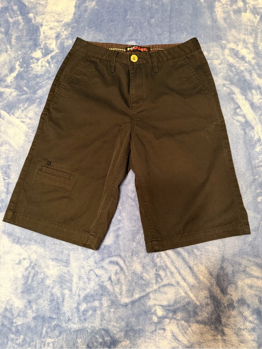 Tony Hawk Black Skateboarding Flat-Front Men's Shorts - Picture 2 of 10